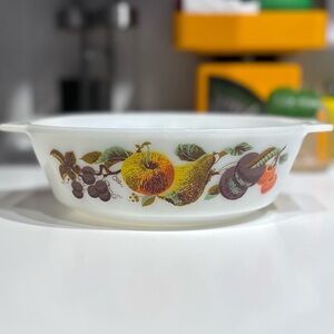 Vintage Fruit Design Serving Bowl
